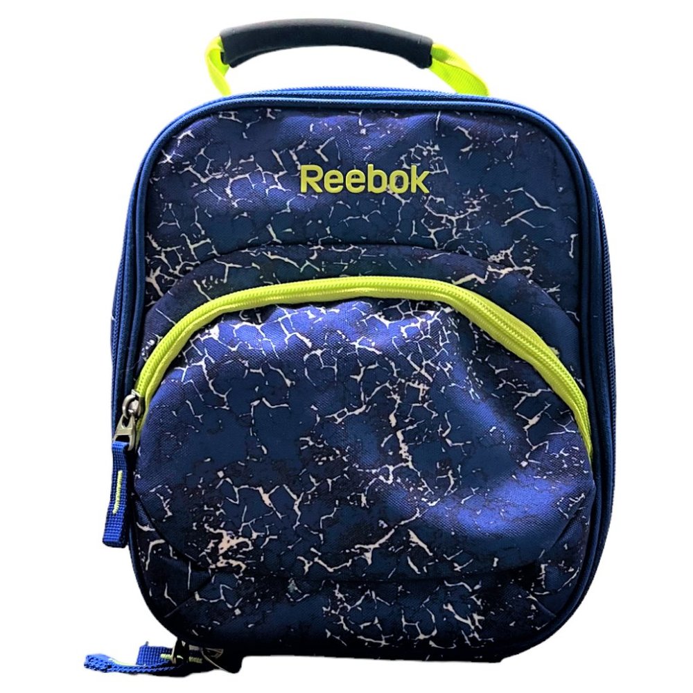 Reebok Purple and Green Lunch Box w/Exterior & Interior Pockets